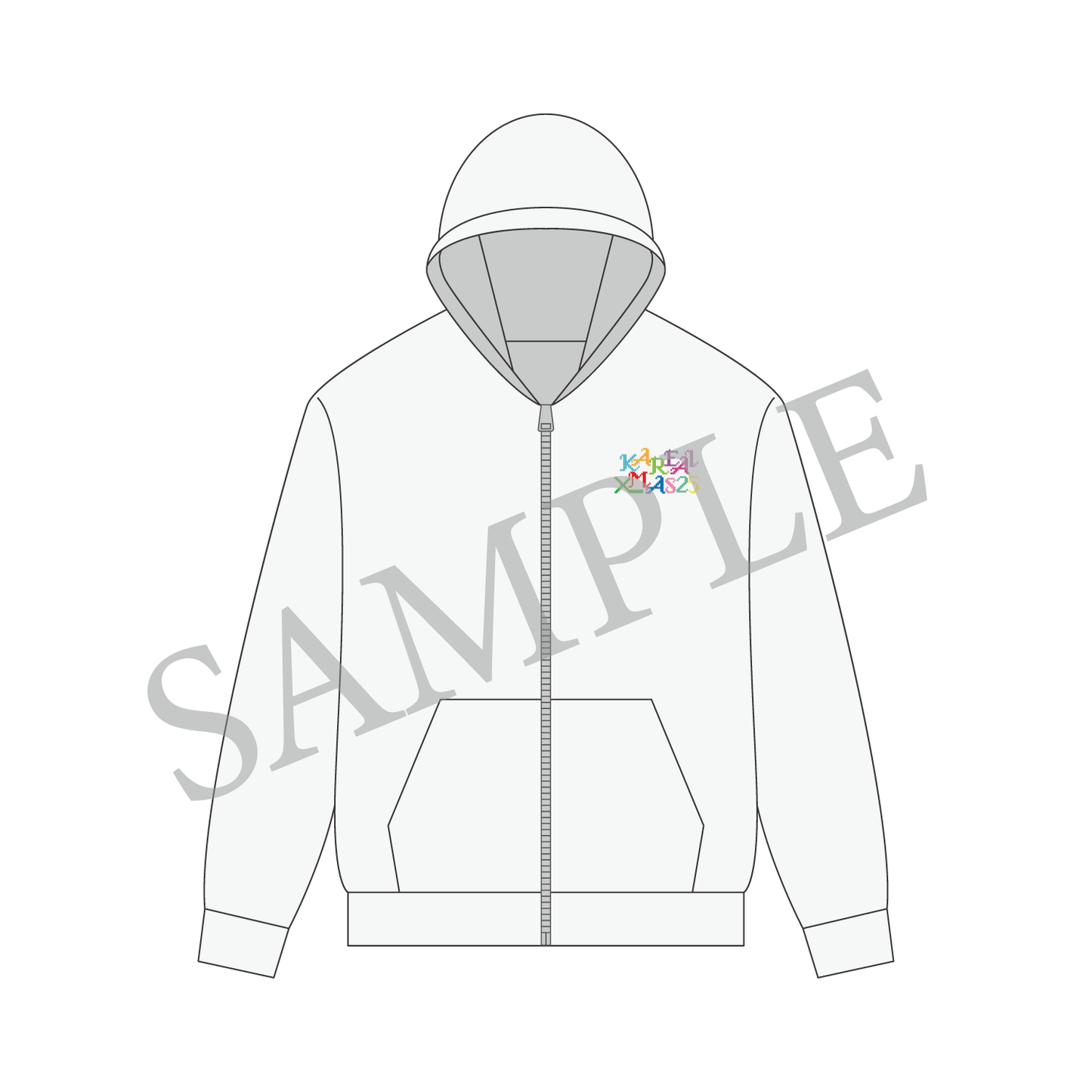 ジップアップパーカー